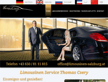 Tablet Screenshot of limousinen-salzburg.at